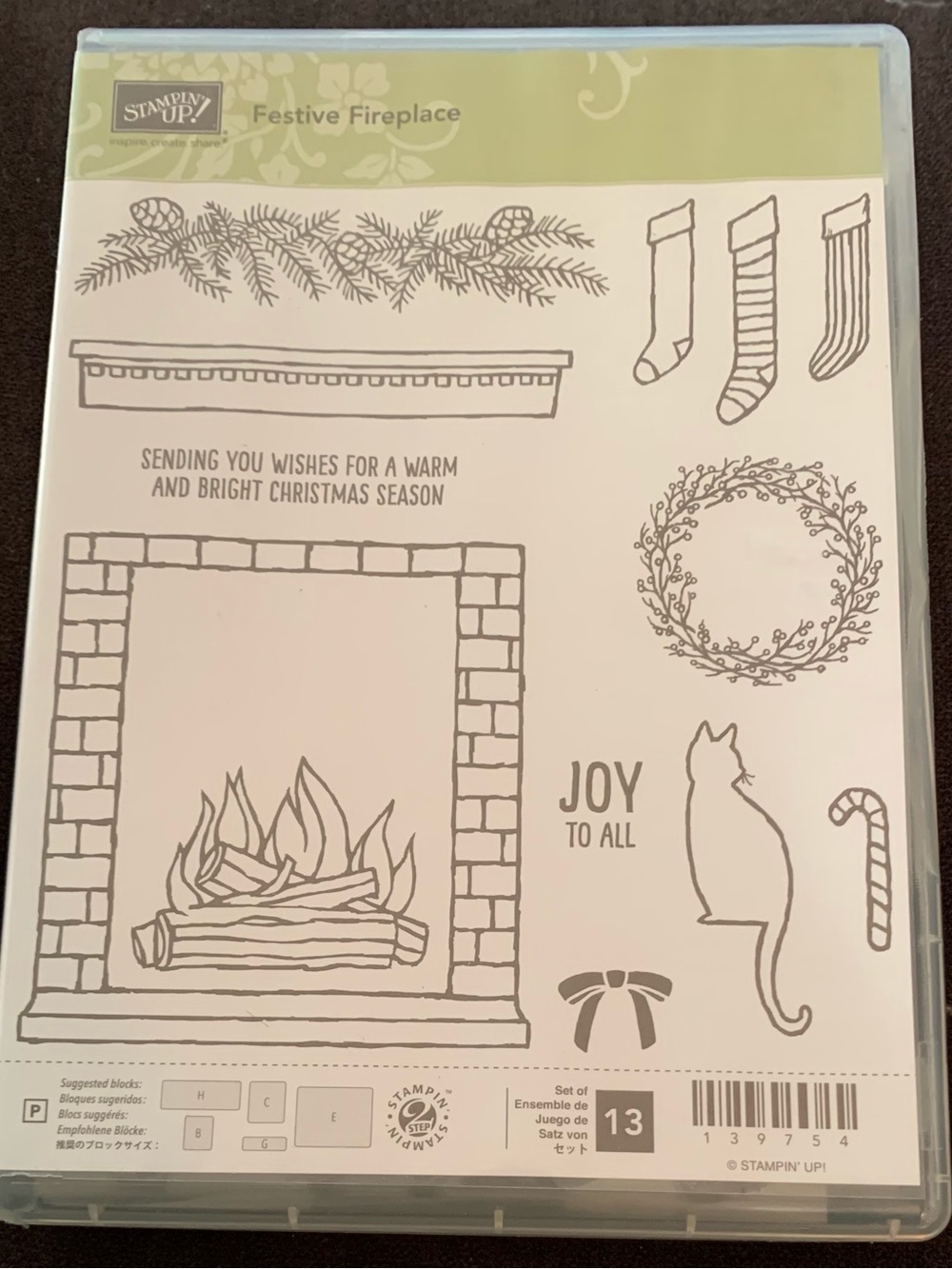 Stampin' Up! Festive Fireplace Clear Stamp Set